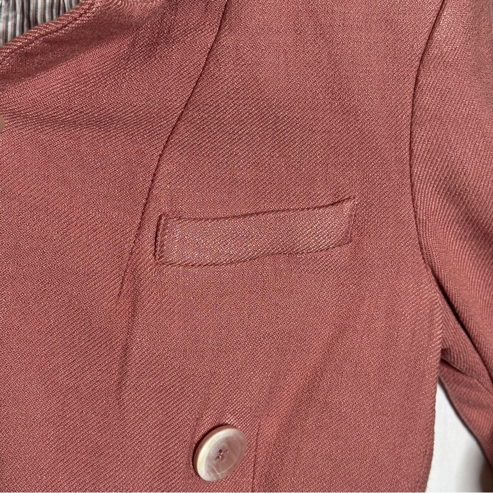 Veronica Beard Blazer Odile Dickey Pink Jacket Rosewood Double Breasted SZ 0 - Picture 10 of 16